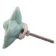 Sea Green Ceramic Flower Drawer Knob Online